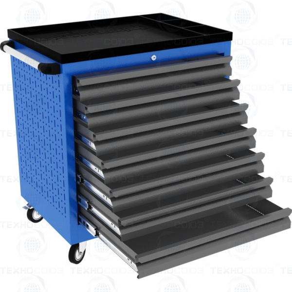 PROFFI 795.7 Тележка инструментальная RAL 5005 (7 выдвижных ящиков)